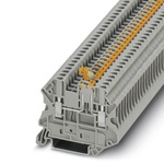 Phoenix Contact UT 2.5-MT-P/P Series Grey Knife Disconnect Terminal Block, 2.5mm², Single-Level, Screw Termination
