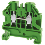 Wieland WT 4 Series Green Feed Through Terminal Block, Single-Level, Screw Termination, ATEX