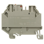 Wieland WT 4 TKM Series Grey Disconnect Terminal Block, Single-Level, Screw Termination, ATEX