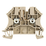Weidmuller W Series Beige Disconnect Terminal Block, 2.5mm², Single-Level, Screw Termination