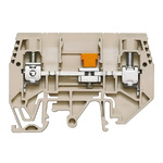 Weidmuller W Series Brown Disconnect Terminal Block, Single-Level, Screw Termination