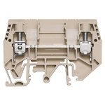 Weidmüller W Series Brown Disconnect Terminal Block, Single-Level, Screw Termination