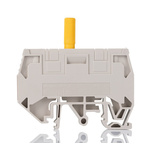 Weidmuller W Series Brown Disconnect Terminal Block, Single-Level, Screw Termination