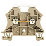 Weidmuller W Series Dark Beige Thermoelectric Voltage Terminal Block Pair, 2.5mm², Single-Level, Screw Termination