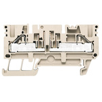 Weidmuller P Series Dark Beige Disconnect Terminal Block, 0.5 → 6mm², Single-Level, Push In Termination