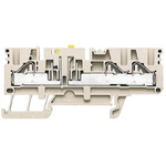 Weidmuller P Series Dark Beige Non-Fused DIN Rail Terminal, 0.5 → 6mm², Single-Level, Push In Termination