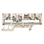 Weidmüller P Series Dark Beige Disconnect Terminal Block, 0.5 → 6mm², Single-Level, Push In Termination