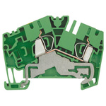 Weidmüller Z Series Green, Yellow PE Terminal, Single-Level, Clamp Termination