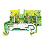 Weidmuller Z Series Green, Yellow Disconnect Terminal Block, 0.5 → 4mm², Single-Level, Clamp Termination