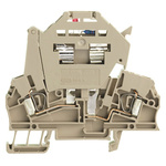 Weidmüller Z Series Beige Fused DIN Rail Terminal, Single-Level, Clamp Termination, Fused
