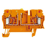 Weidmüller Z Series Orange Disconnect Terminal Block, 2.5mm², Single-Level, Clamp Termination