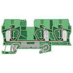 Weidmuller Z Series Green, Yellow PE Terminal, Single-Level, Clamp Termination