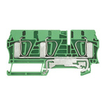 Weidmuller Z Series Green, Yellow PE Terminal, Single-Level, Clamp Termination