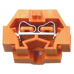 Wago 260 Series Orange Modular Terminal Block, 1.5mm², Single-Level, Cage Clamp Termination