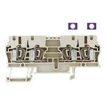 Weidmuller Z Series Beige Feed Through Terminal Block, 2.5mm², Single-Level, Clamp Termination