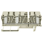 Weidmuller Z Series Beige Feed Through Terminal Block, Single-Level, Clamp Termination