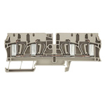Weidmuller Z Series Beige Feed Through Terminal Block, Single-Level, Clamp Termination