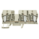 Weidmuller Z Series Beige Feed Through Terminal Block, Single-Level, Clamp Termination