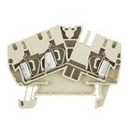 Weidmuller Z Series Beige Feed Through Terminal Block, Single-Level, Clamp Termination