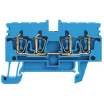 Weidmüller Z Series Blue Feed Through Terminal Block, 0.5 → 4mm², Single-Level, Clamp Termination