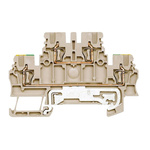 Weidmuller Z Series Beige Feed Through Terminal Block, 1.5mm², Double-Level, Clamp Termination