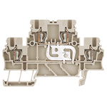 Weidmuller Z Series Beige Feed Through Terminal Block, 1.5mm², Double-Level, Clamp Termination