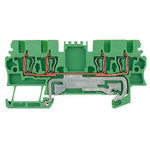 Weidmuller Z Series Green, Yellow PE Terminal, 1.5mm², Single-Level, Clamp Termination