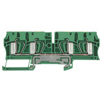 Weidmüller Z Series Green, Yellow PE Terminal, Single-Level, Clamp Termination