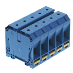 Weidmuller W Series Blue Feed Through Terminal Block, Single-Level, Screw Termination