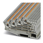 Phoenix Contact PT 2.5-4L/1P Series Grey Multi Level Terminal Block, 0.14 → 4mm², Quadruple-Level, Push In