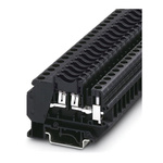 Phoenix Contact UK6-FSI/C-LED60 Series Black Fused DIN Rail Terminal, 0.2 → 10mm², Single-Level, Screw