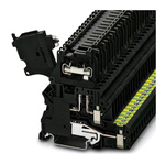 Phoenix Contact UT 4-PE/HESI LED 60 (5X20) Series Black Fused DIN Rail Terminal, 0.14 → 6mm², Single-Level,