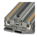 Phoenix Contact PTME 6-DIO/L-R HV Series Grey Component Terminal Block, 0.5 → 10mm², Single-Level, Push In