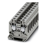 Phoenix Contact UT 16 YE Series Yellow DIN Rail Terminal Block, 1.5 → 25mm², Single-Level, Screw Termination
