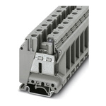 Phoenix Contact UK 35-IB BU Series Blue Feed Through Terminal Block, 0.75 → 50mm², Single-Level, Screw