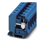 Phoenix Contact UT 35 IB BU Series Blue Feed Through Terminal Block, Single-Level, Screw Termination