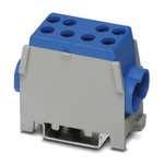 Phoenix Contact UDB 2X35/25 BU Series Blue DIN Rail Terminal Block, 1.5 → 35mm², Single-Level, Screw Termination