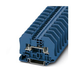 Phoenix Contact RTO 3 BU Series Blue Non-Fused Terminal Block, Single-Level, Bolt Termination