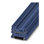 Phoenix Contact PT 1.5/S/2P BU Series Blue Feed Through Terminal Block, Single-Level, Plug In Termination