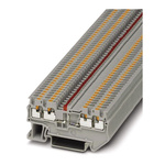 Phoenix Contact PT 1.5/S-QUATTRO-LA 24 RD Series Grey Feed Through Terminal Block, 0.14 → 1.5mm², Single-Level,