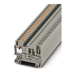 Phoenix Contact PT 2.5/1P OG Series Orange Feed Through Terminal Block, Single-Level, Plug In Termination