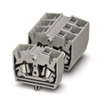 Phoenix Contact MSDB Series Yellow Feed Through Terminal Block, Single-Level, Spring Clamp Termination