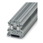 Phoenix Contact UT 4-CB BN Series Brown Feed Through Terminal Block, 0.14 → 6mm², Single-Level, Screw Termination