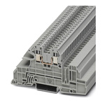 Phoenix Contact UTI 2.5-L Series Grey DIN Rail Terminal Block, 0.2 → 4mm², Triple-Level, Screw Termination