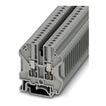 Phoenix Contact USST 4 Series Grey Feed Through Terminal Block, Single-Level, Screw Termination