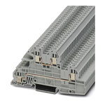 Phoenix Contact UTI 2.5-L/L Series Grey Din Rail Terminal, Triple-Level, Screw Termination