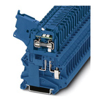 Phoenix Contact UT Series Blue Fused DIN Rail Terminal, 1-Level, Screw Termination, Fused