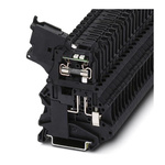 Phoenix Contact UT 4-HESILED 24-P/P Series Black Fused DIN Rail Terminal, 0.14 → 6mm², Single-Level, Screw