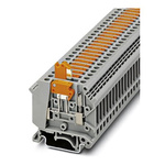 Phoenix Contact UK 5-MTK-P/P WH Series White Non-Fused Terminal Block, Single-Level, Screw Termination