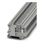 Phoenix Contact UT 4-TG-EX Series Grey Disconnect Terminal Block, Single-Level, Screw Termination